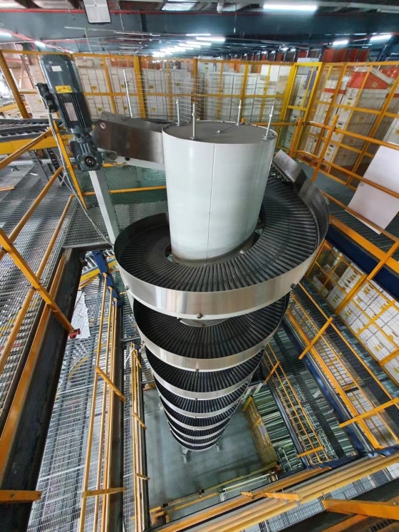 All-purpose spiral conveyor for medium to large products